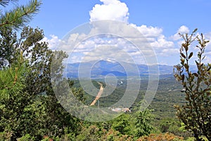 sardinian mountain landscape near Biddamanna IstrisÃÂ ili Villagrande Strisaili Arzana, Italy photo